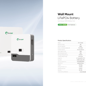 Wall Mount  LiFePO4 Battery