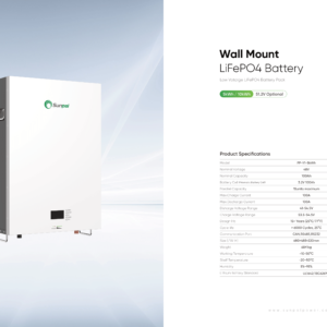 Wall Mount LiFePO4 Battery